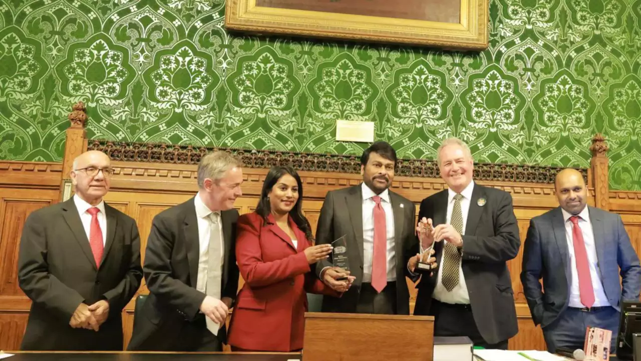 Chiranjeevi Expresses Gratitude After Receiving Lifetime Achievement Award At UK Parliament