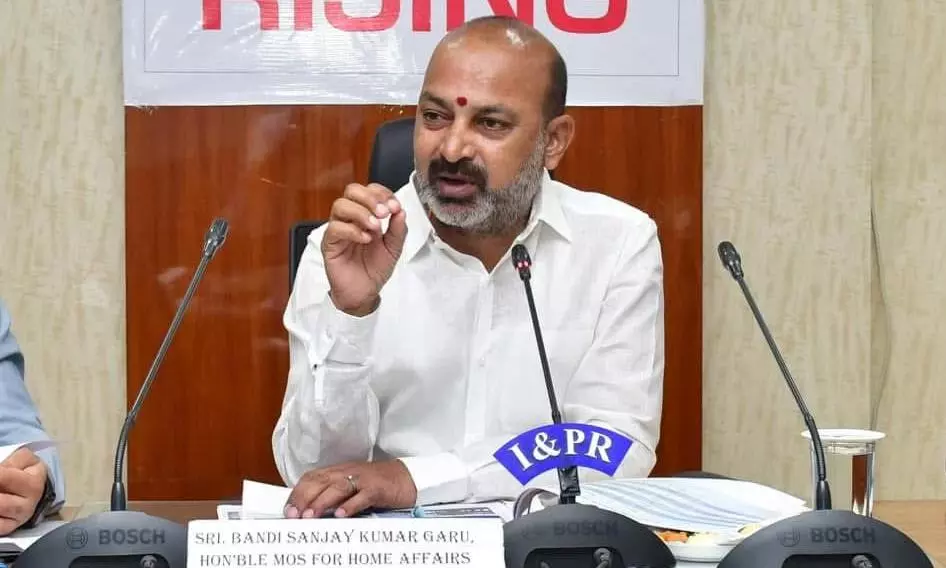 Bandi Sanjay Alleges Revanth Reddy, KTR Attended ‘Mafia Gang’ Meeting In Chennai 