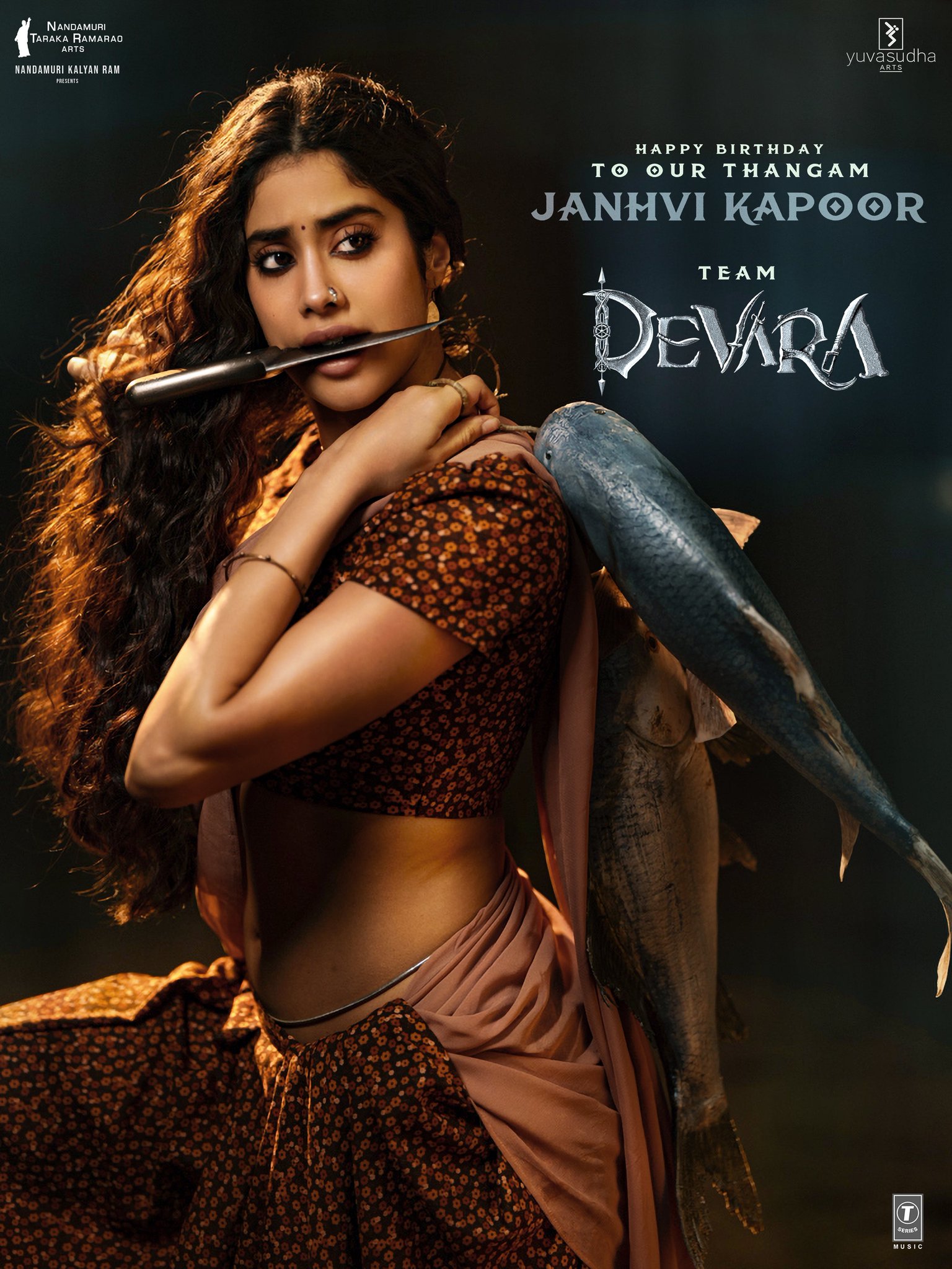 Devara Makers Wish Janhvi Kapoor with a Fierce New Poster