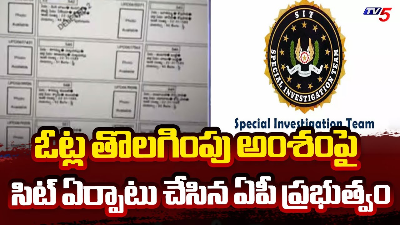 AP Government Forms SIT On YSRCP Vote Deletion Issue