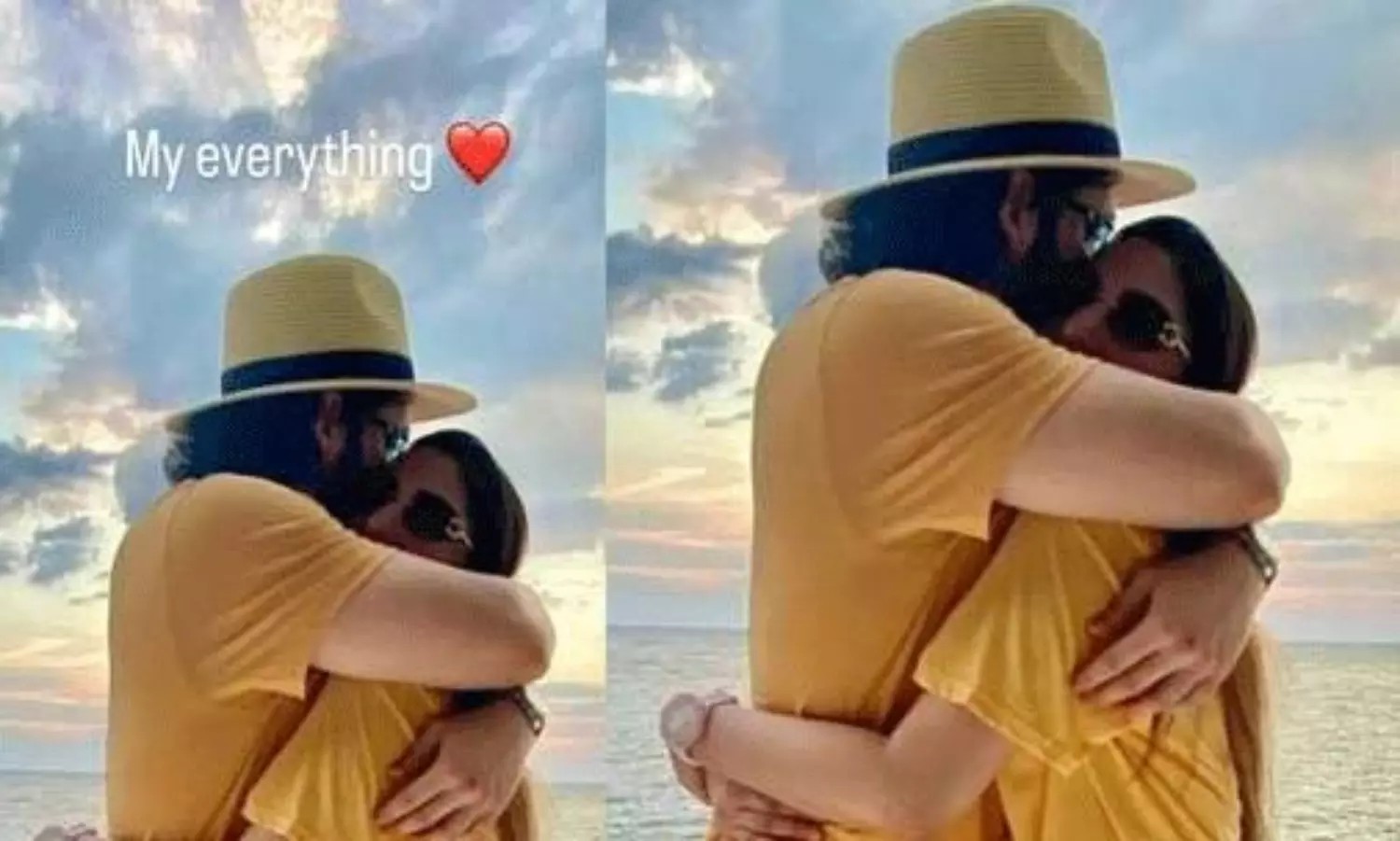 Akhil Akkineni’s Beachside Pic with Zainab Ravdjee Melts Hearts