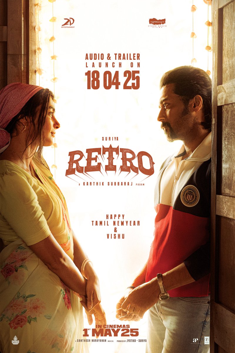 Suriya’s Retro Gears Up for Grand Trailer and Audio Launch on April 18