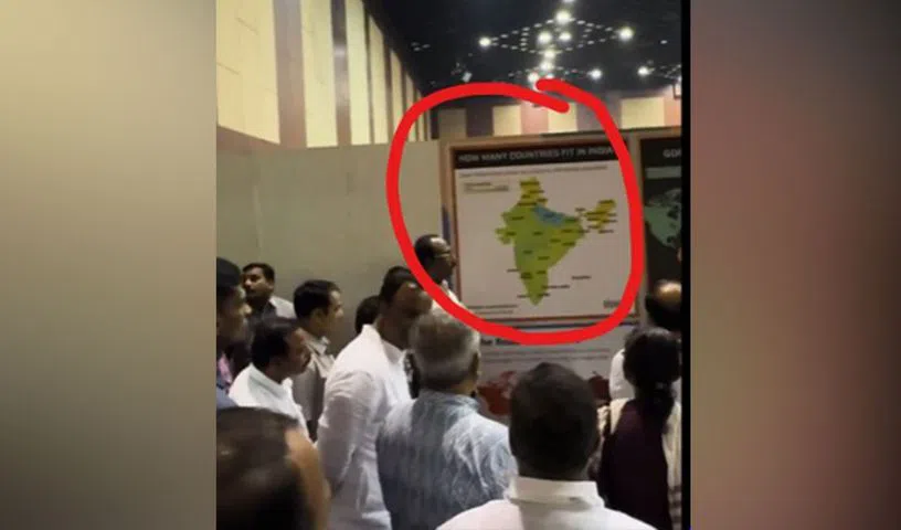 Indian Map without PoK, Ladakh Led Revanth Reddy Government Into controversy