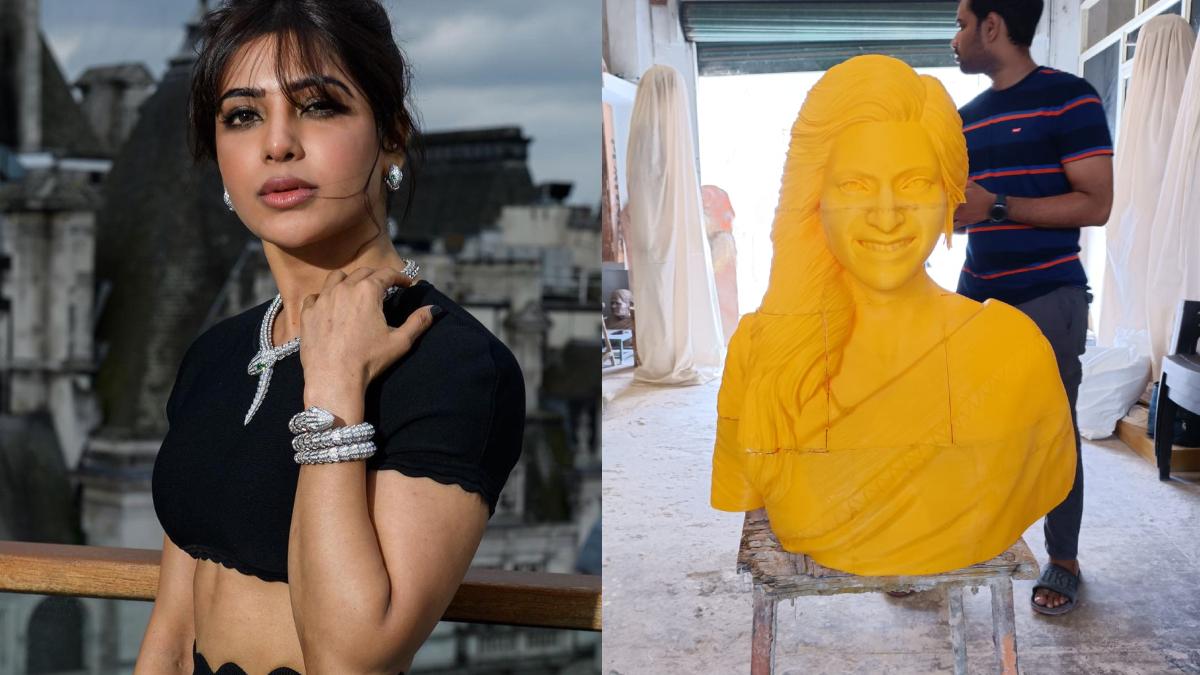 Fan Constructs Temple for Actress Samantha in Andhra Pradesh, Celebrates Birthday with Annadanam