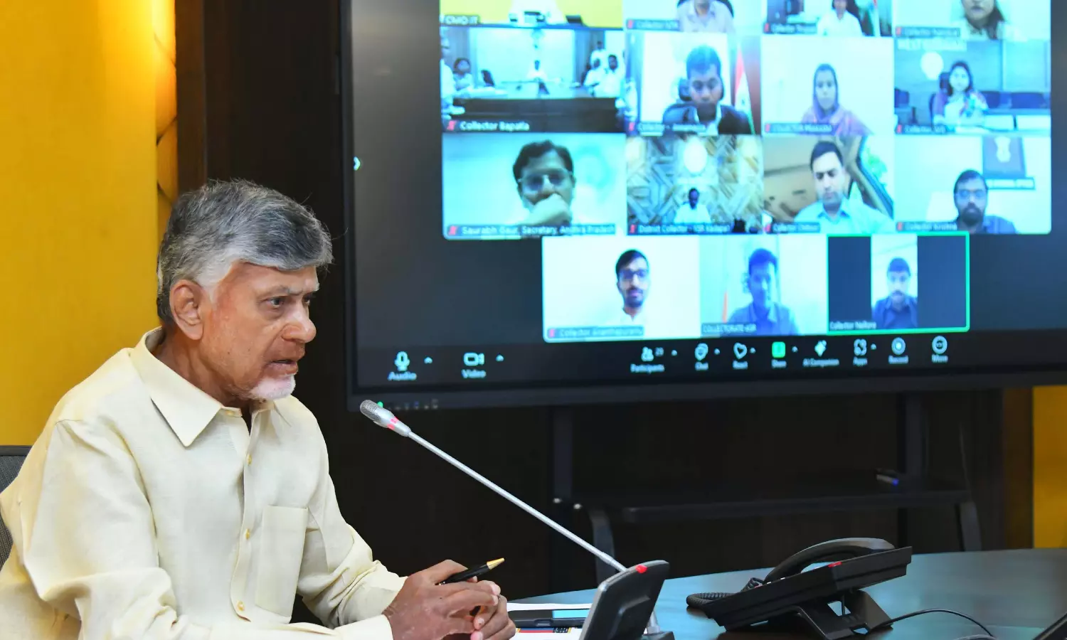 CM Chandrababu orders compensation To crop Damaged Farmers By Tuesday Evening