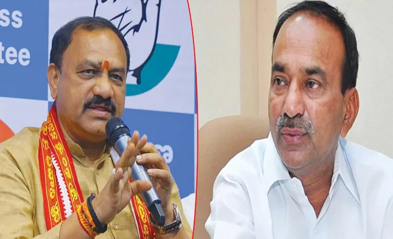 Mahesh Goud Alleges Etala Rajender secret Meet with Harish Rao, Telephone Talk with KCR