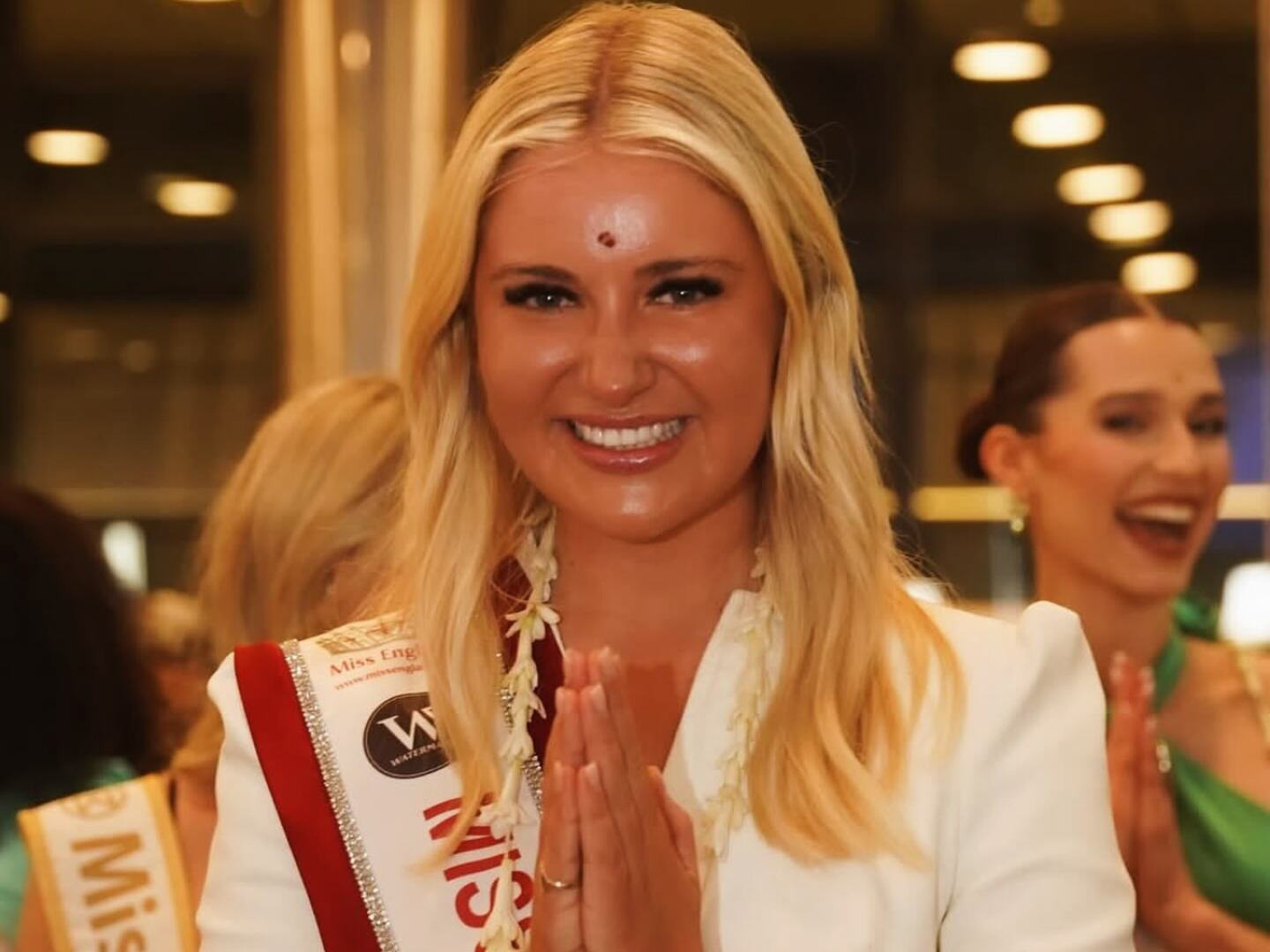 Two Congress youth Leaders Found Misbehaved with Miss England, who Quits From Miss World 2025