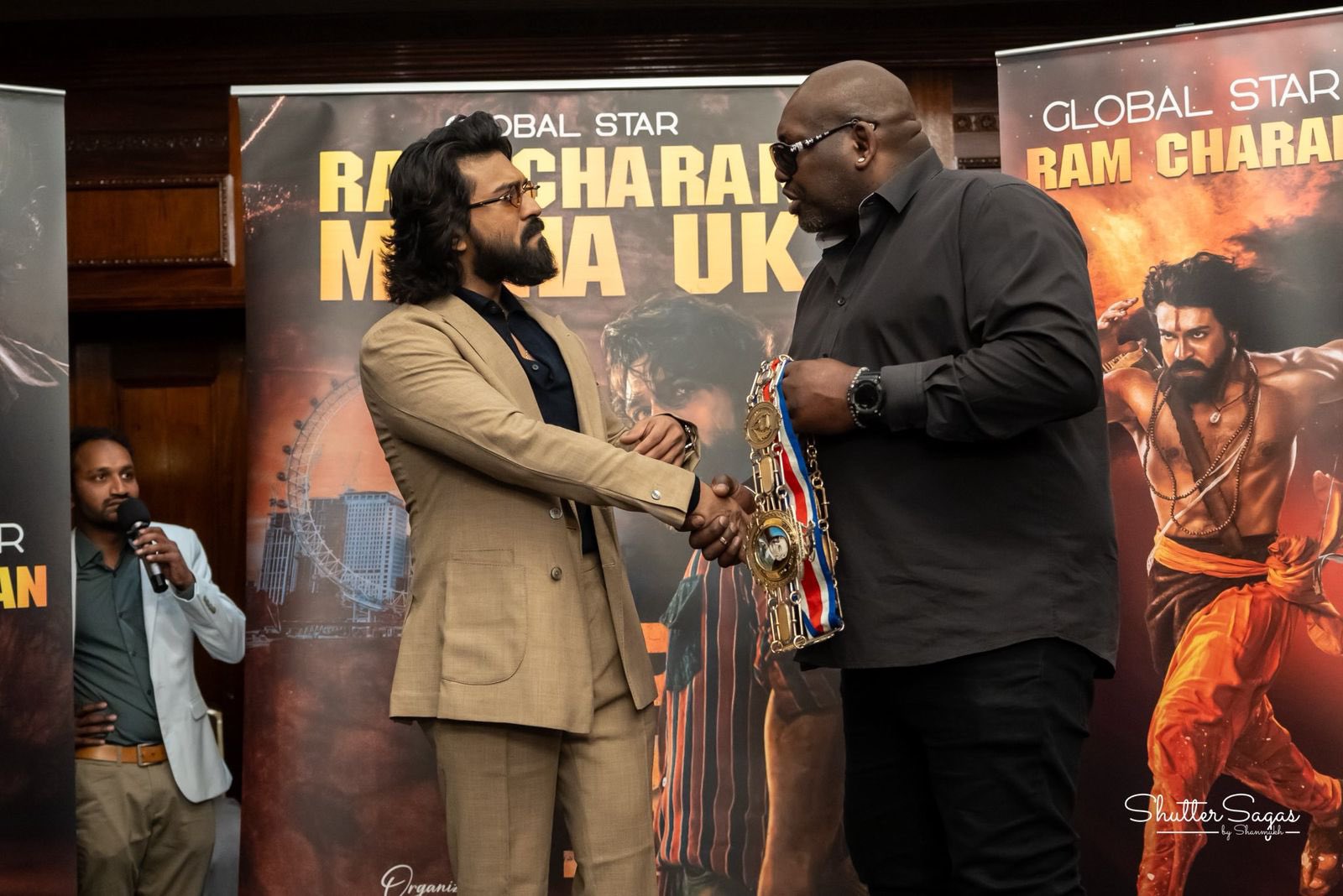 Ram Charan Meets Boxer Julius Francis During London Visit