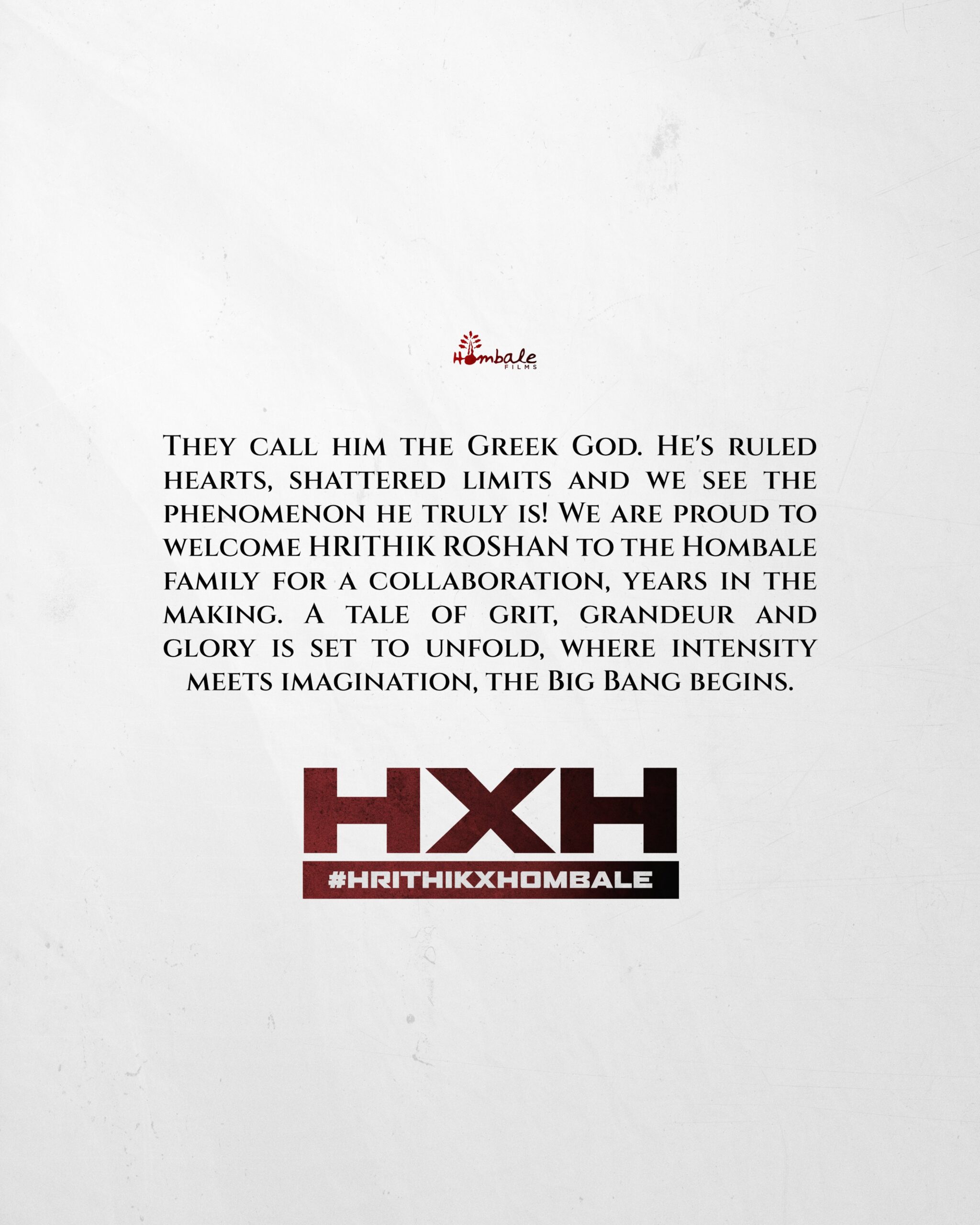 Hrithik Roshan Teams Up with Hombale Films for Pan-India Project