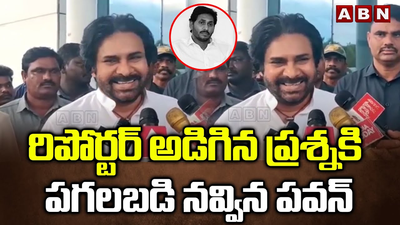 Pawan Kalyan Smiles When Reporter Asks About YS Jagan