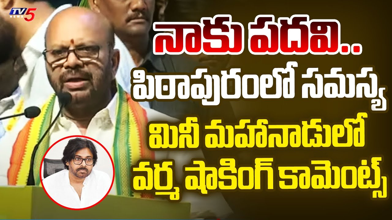 Pithapuram TDP Varma SENSATIONAL Comments at Kakinada Mini Mahanadu