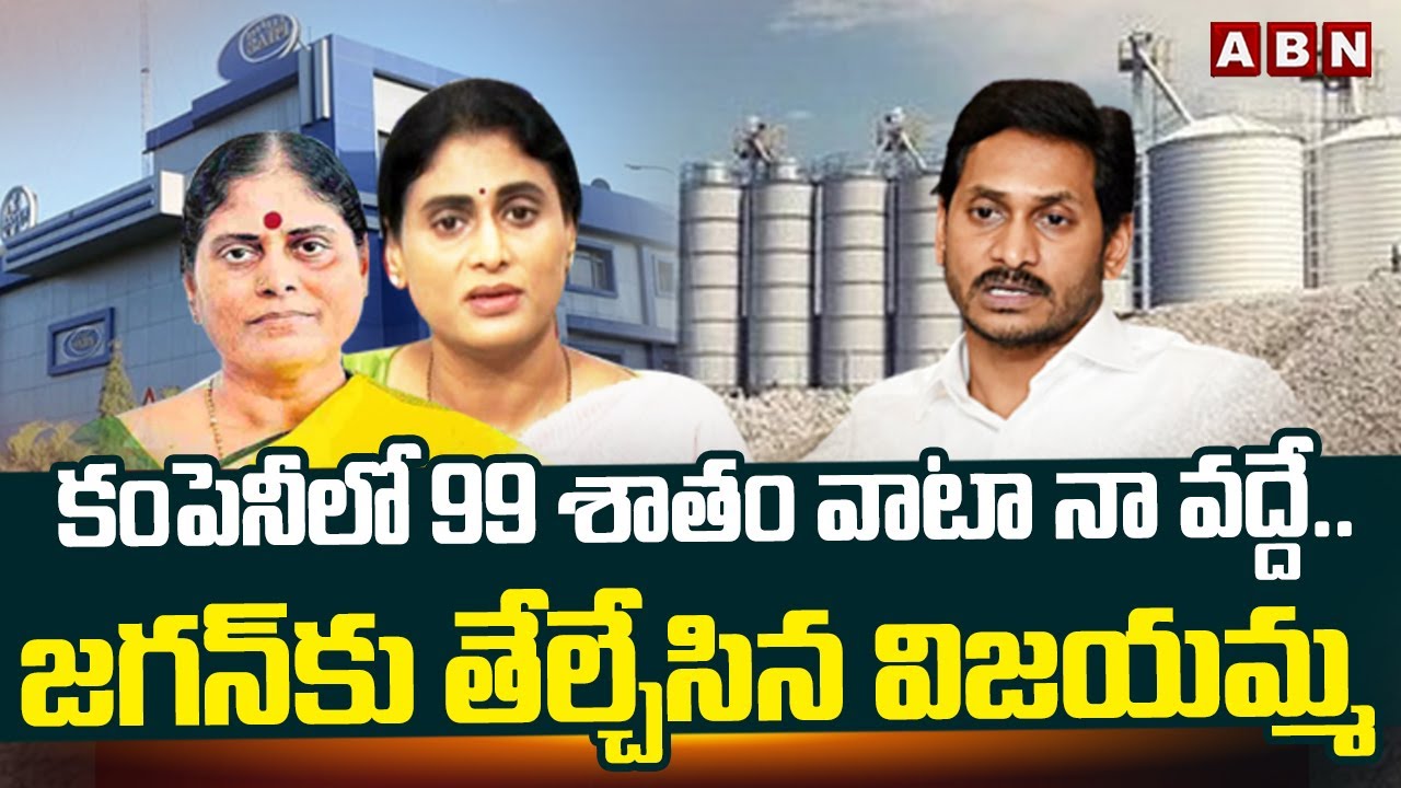 YS Vijayamma Reveals Sensational Facts About YS Jagan And Saraswati Power Company