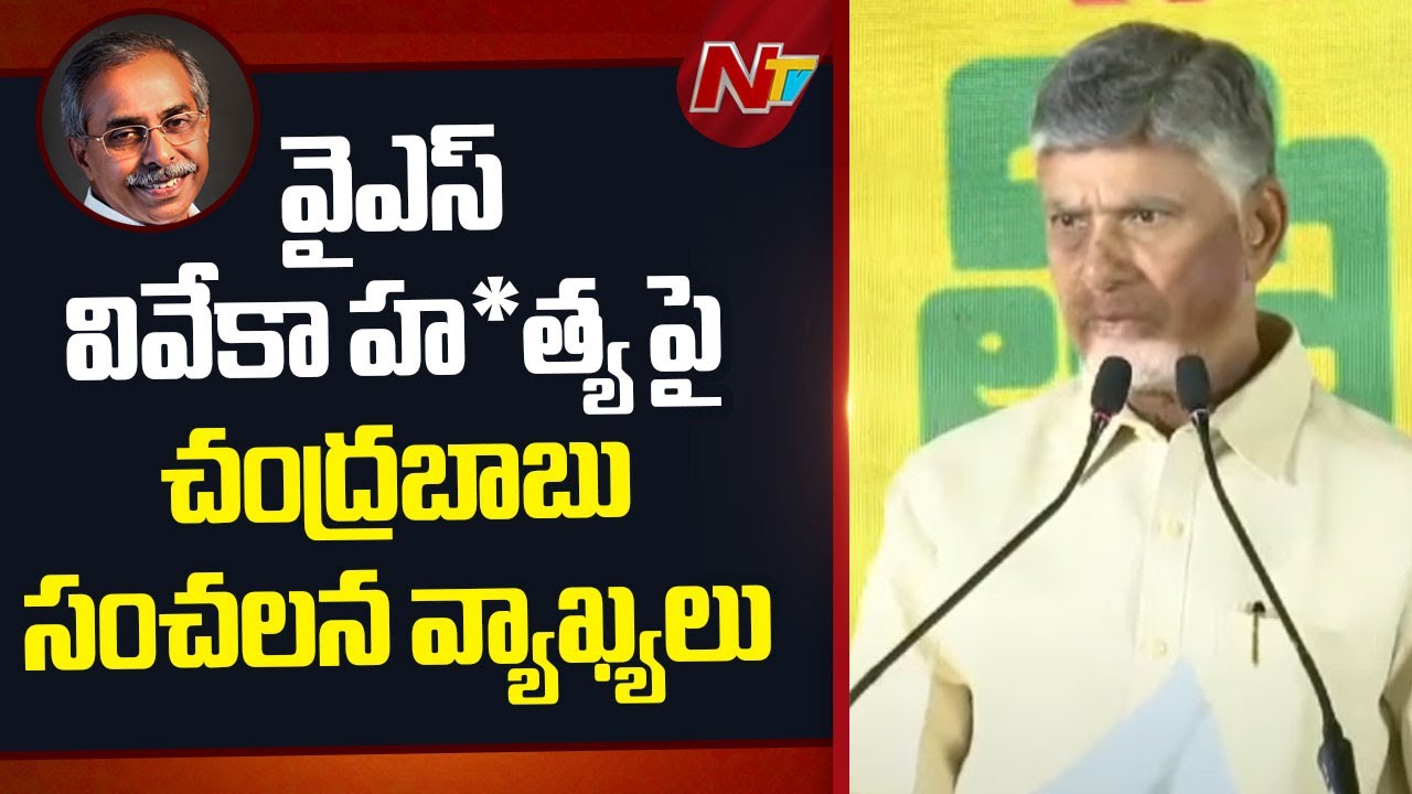 CM Chandrababu Naidu Sensational Comments on YS Viveka’s Murder Case