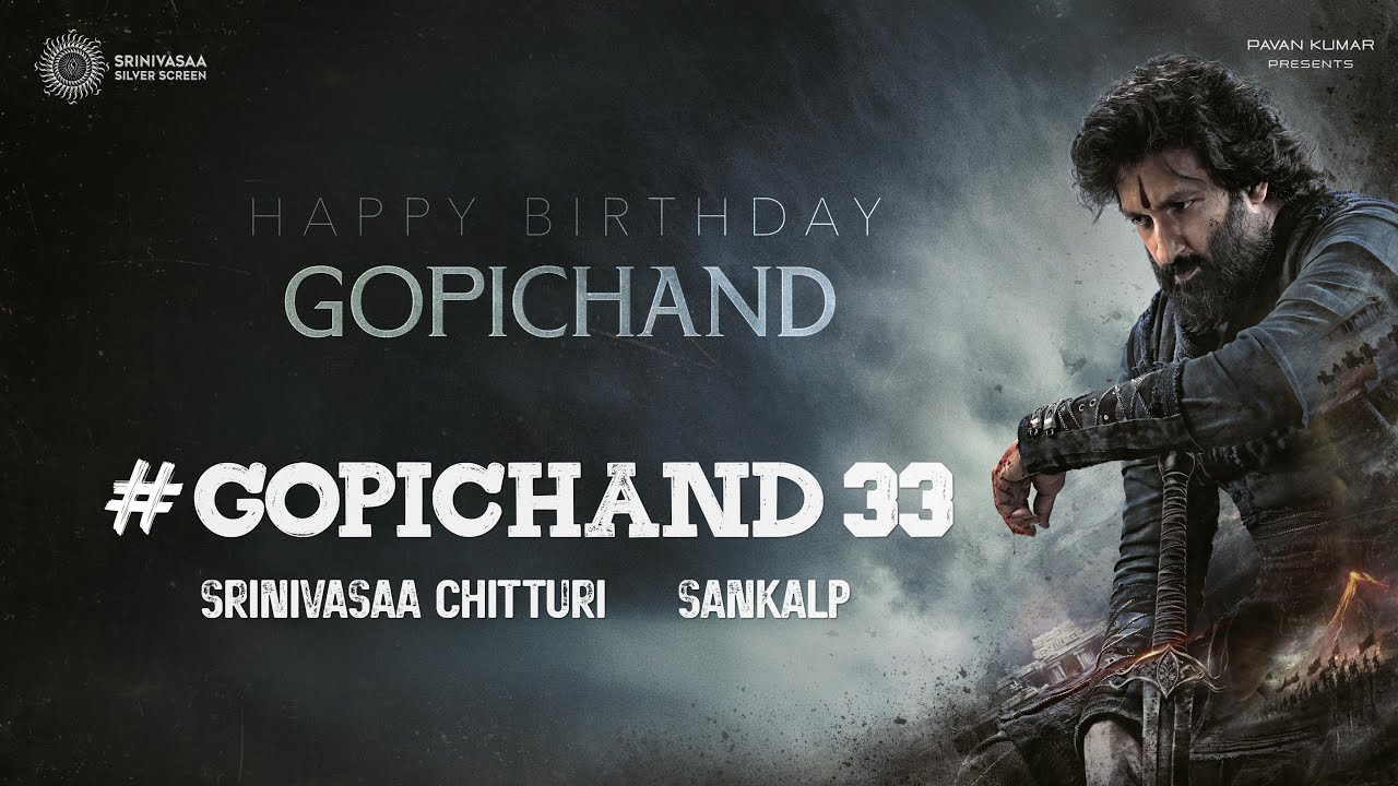 Gopichand33: First Glimpse and Warrior Look Revealed