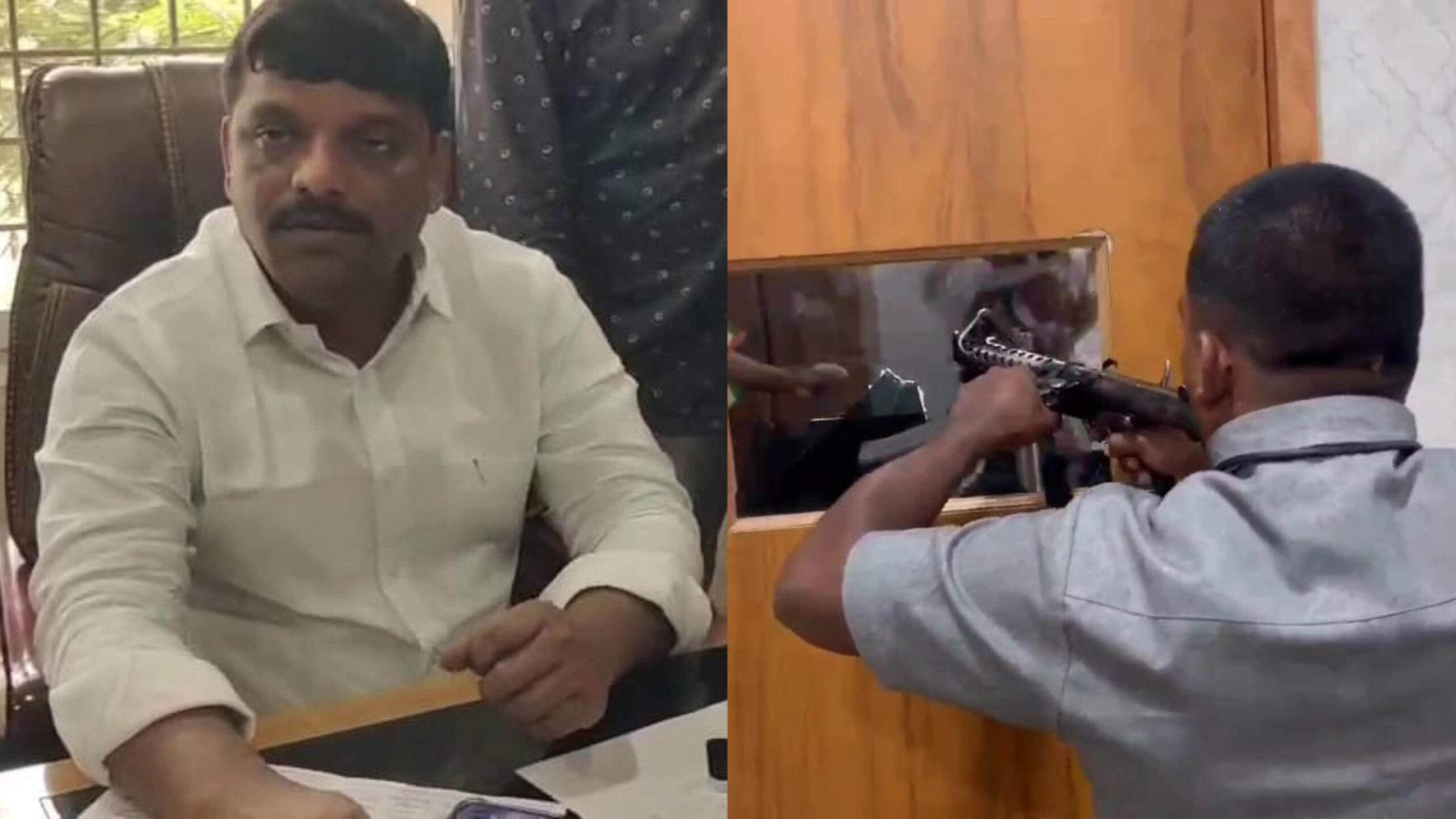 Telangana Jagruti Activists Attack on MLC Teenmar Mallanna’s office, Gunmen open Fire Into Air