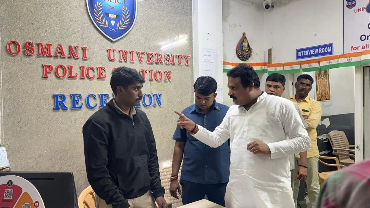 Cantonment Congress MLA Sri Ganesh slams His own party Men Tries To Attack Him