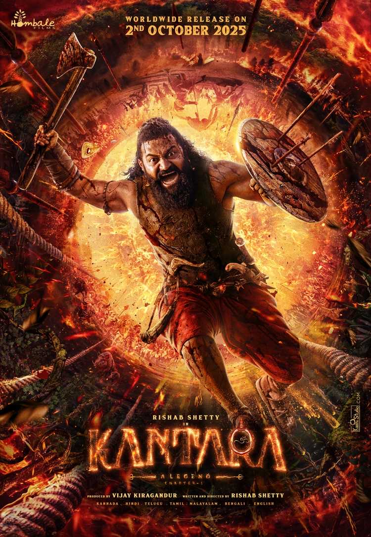 Rishab Shetty Unleashes Fierce New Look From Kantara Chapter 1