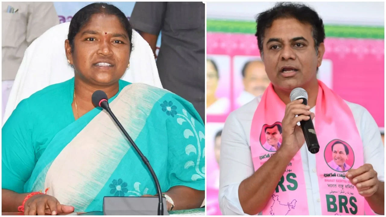 Seethakka Slams BRS: “Party Is Dead, KTR Is Not No.2 – He’s Zero