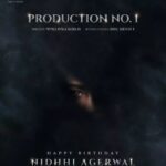Nidhhi Agerwal Teases New Horror Film with a Birthday Poster