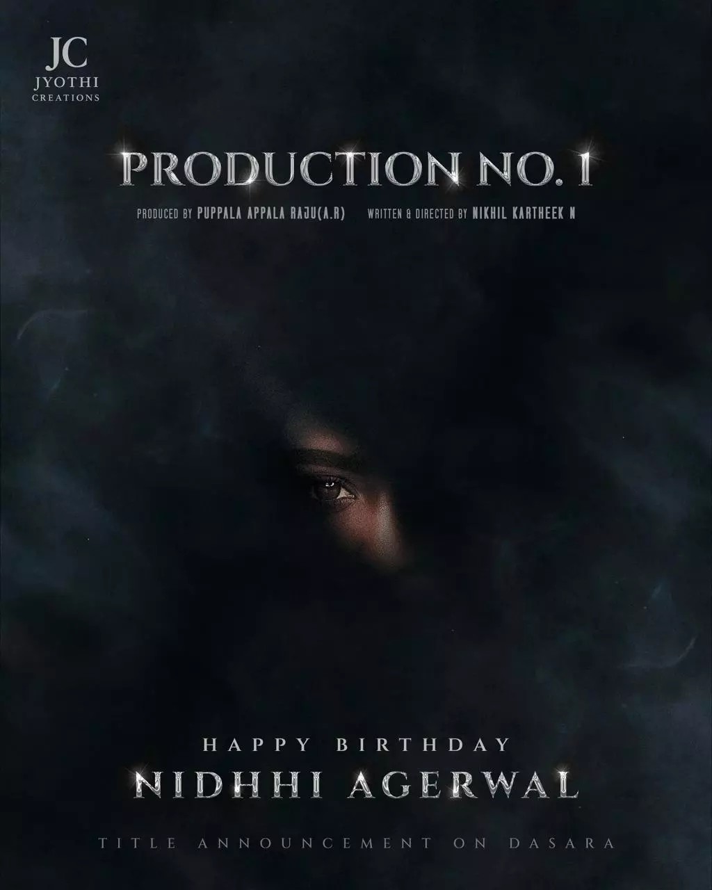 Nidhhi Agerwal Teases New Horror Film with a Birthday Poster