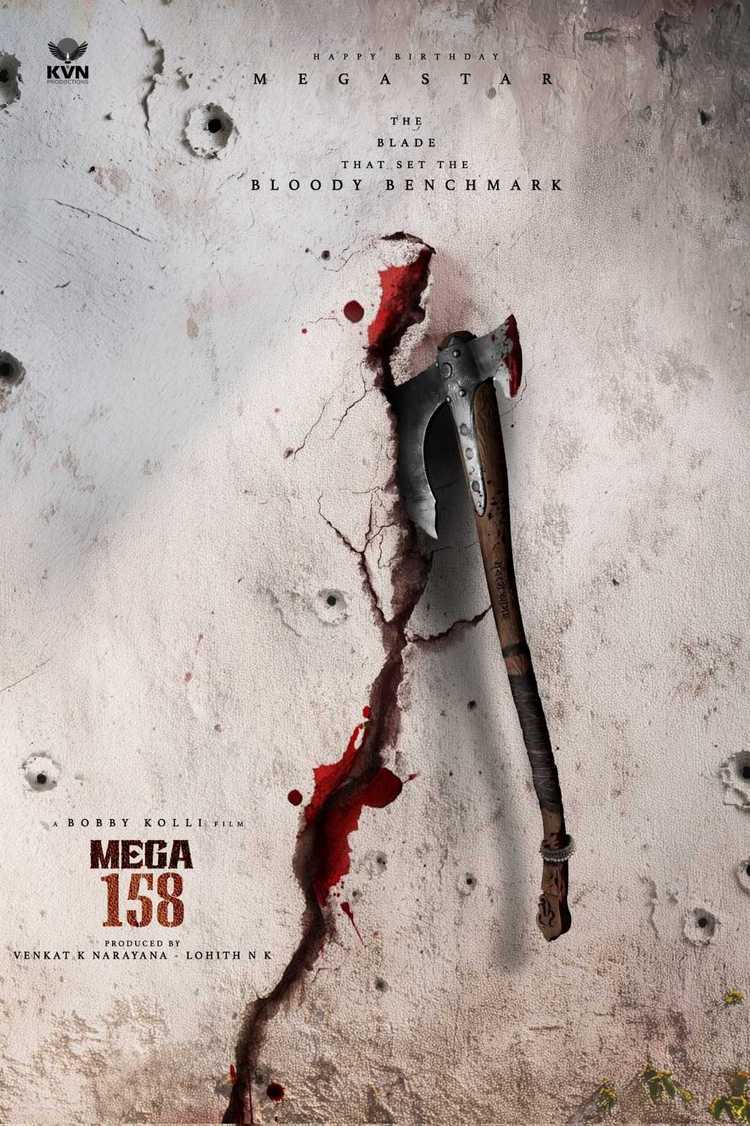 Chiranjeevi’s Mega 158 Concept Poster Drops, Teasing a Bloody Gangster Drama