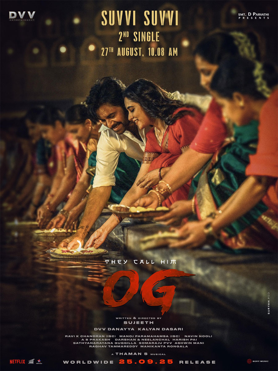 Pawan Kalyan’s OG 2nd Song Announced with a Stunning Poster