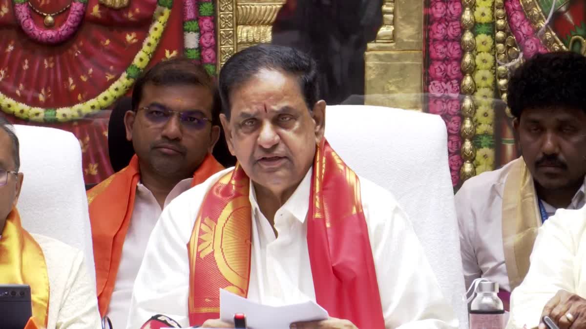 TTD Chairman BR Naidu says protecting sanctity of Tirumala Lands, Adjacent To Saptagiris will Not Be Encroached upon  