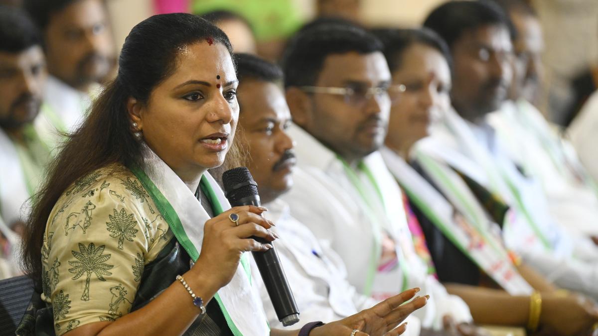 BRS MLC Kavitha suspects plot Behind Removing Her As TBGKS Honorary President, when He Is In USA