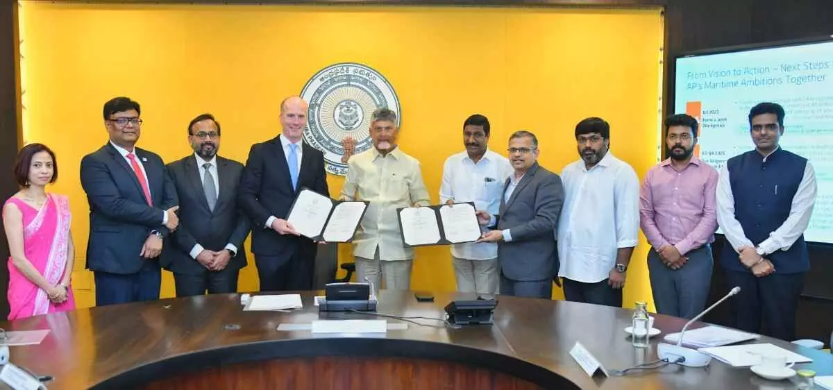 MoU with AP Moller Marks Helps To Boost CM Chandrababu Efforts To Transform AP Into Gateway For Maritime Trade