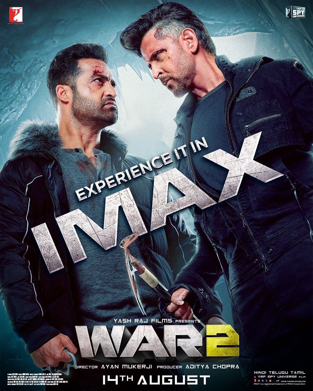 Jr. NTR vs Hrithik Roshan Face-Off Heats Up in War 2 IMAX Poster