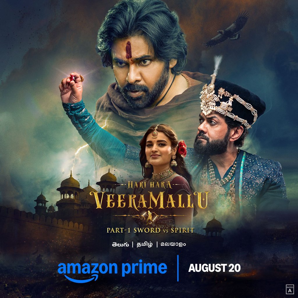 Hari Hara Veera Mallu to Stream on Amazon Prime Video from August 20