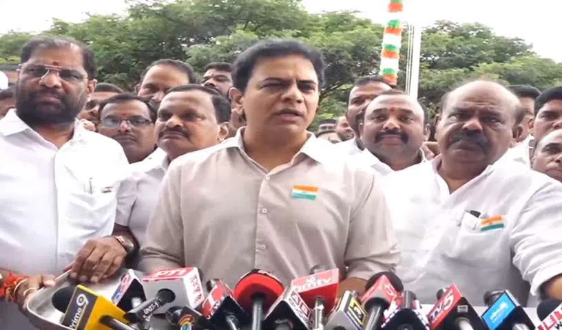 KTR Flays Telangana Gone Back Into slavery In 20 Months of Congress Regime