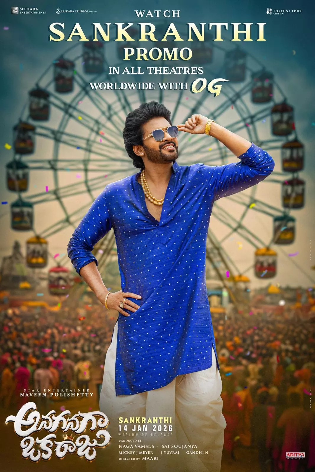 Naveen Polishetty’s Anaganaga Oka Raju Promo Out Alongside OG