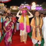 Annual Brahmotsavams started off on A spectacular Religious Note In Tirumala, CM Chandrababu presents `silk vastrams’