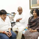 Soon After BJP Team Met Former DSP Nalini, Collector went To promise settlement of Her Retirement Issues