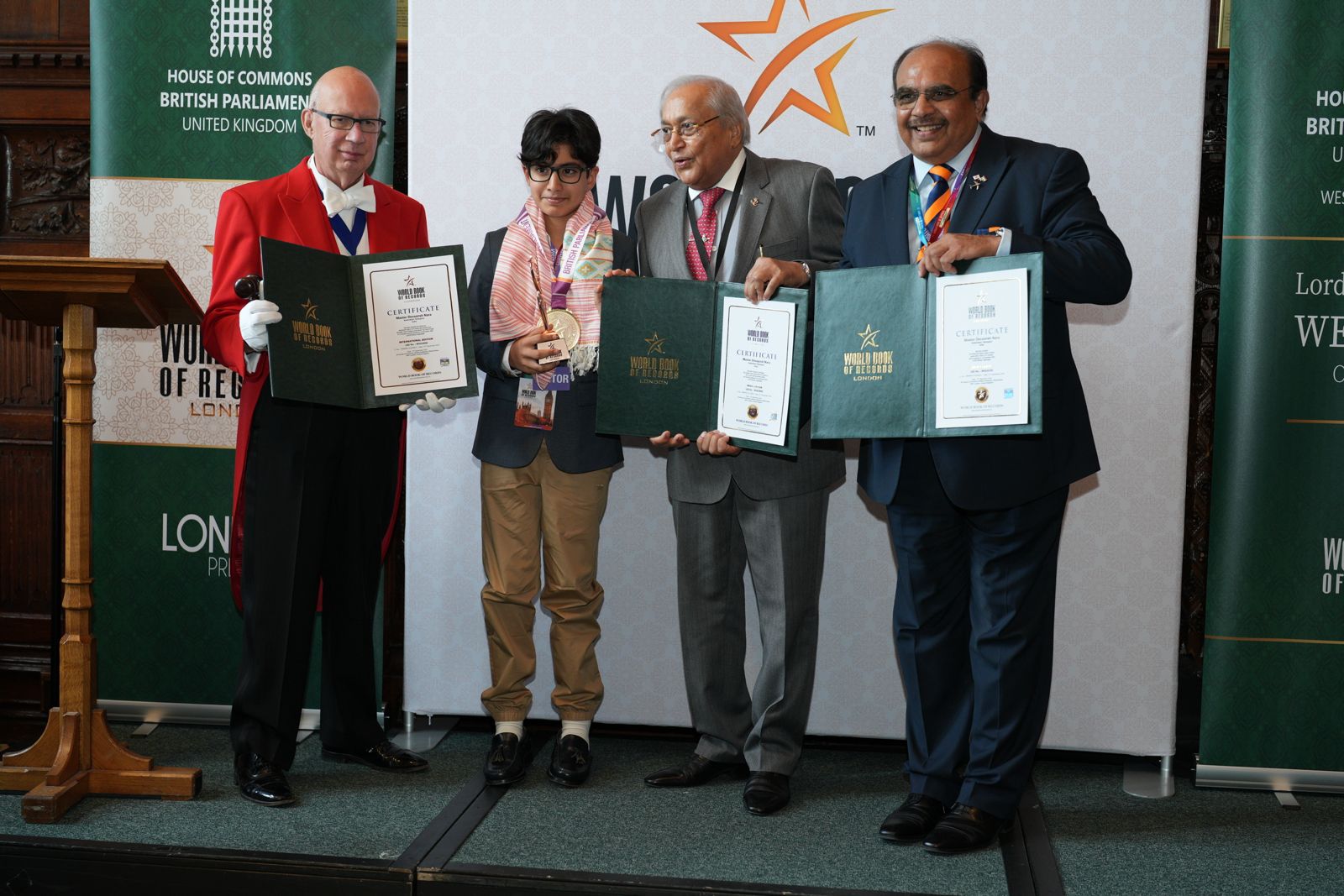 CM Chandrababu’s Grandson Devaansh Awarded By World Book of Records For Chess Record In Westminster Hall In London