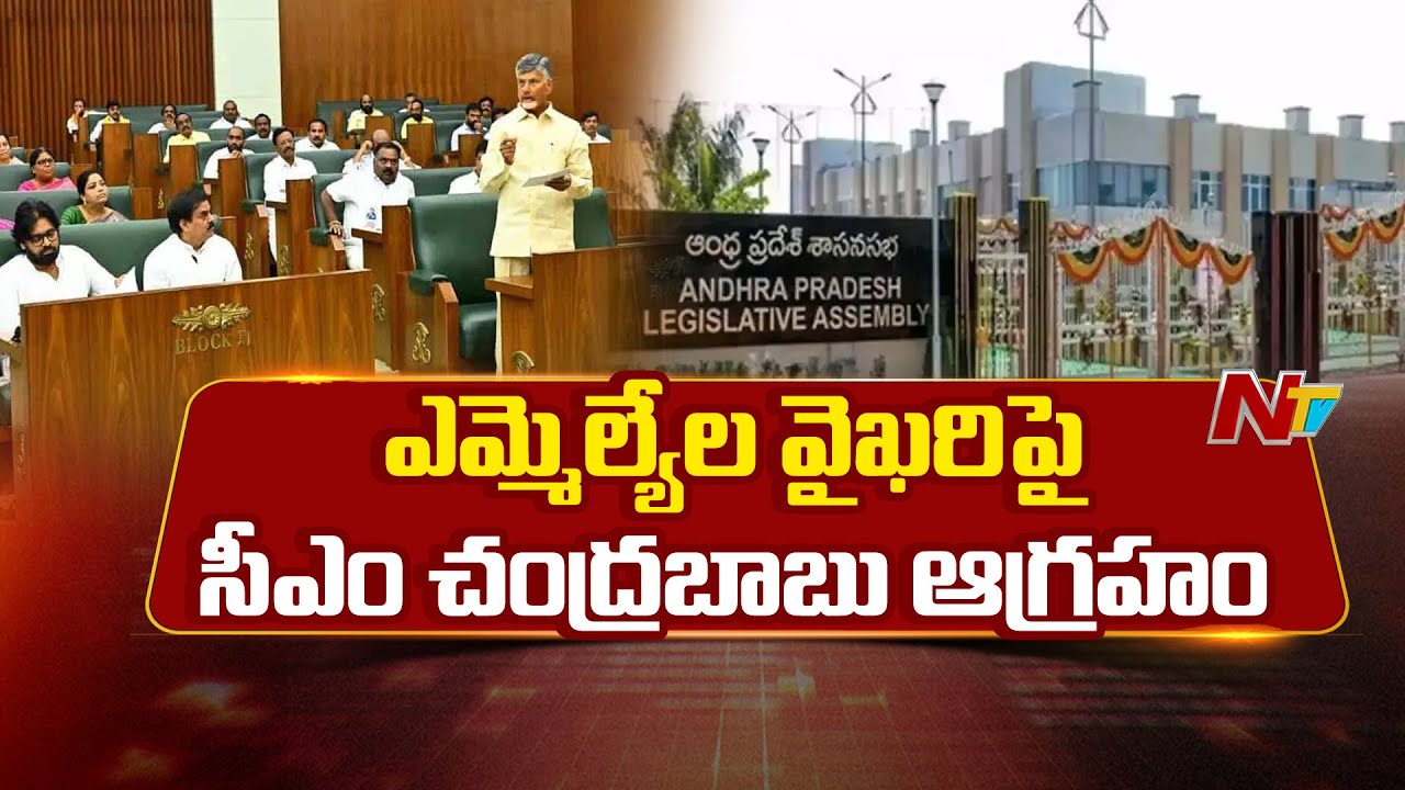CM Chandrababu Naidu is Angry Over the Behaviour of MLAs In Assembly