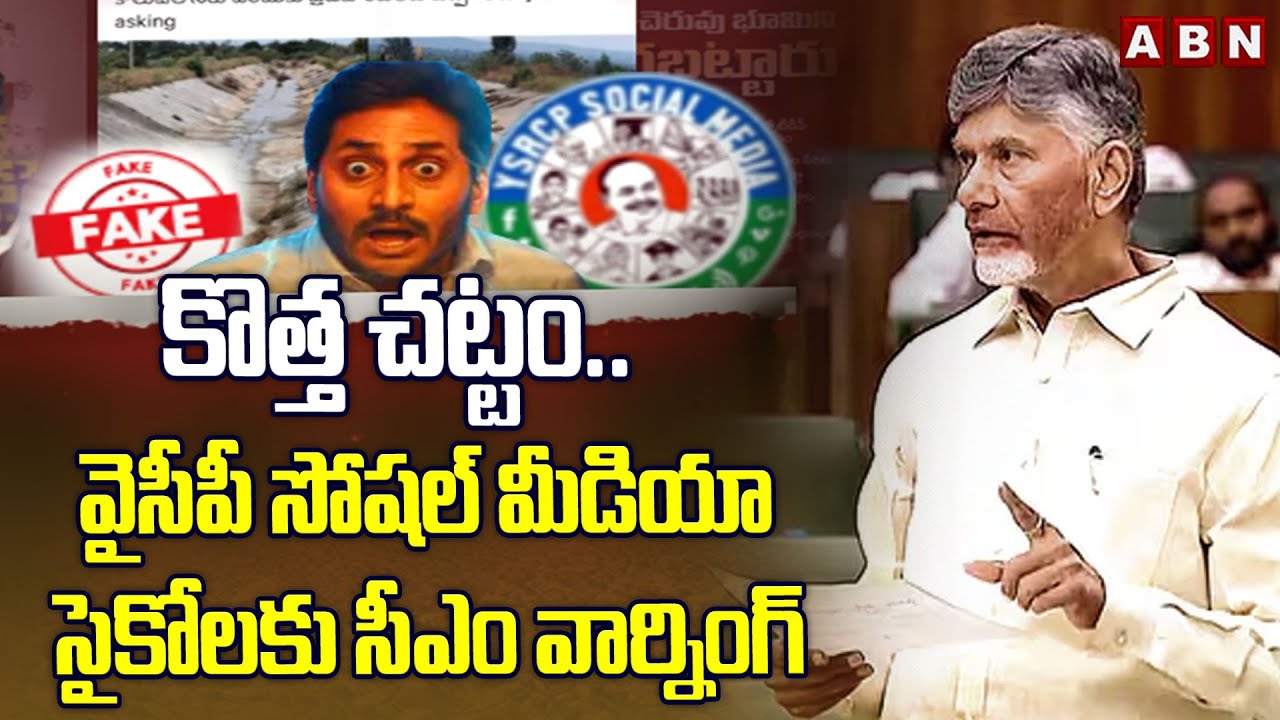 CM Chandrababu Warning To YCP Social Media