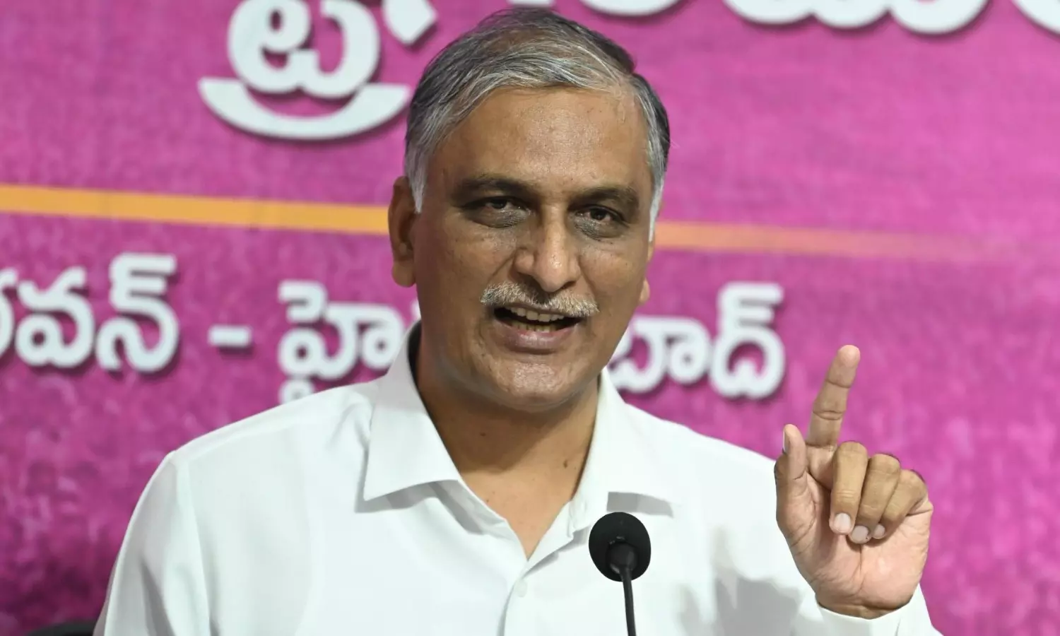 Harish Rao slams contractors Are Afraid To Bid For Tenders Due To Revanth’s percentages