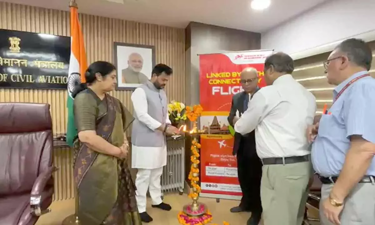 Rammohan Naidu Launches A New Flight service From Rajahmundry To Tirupati