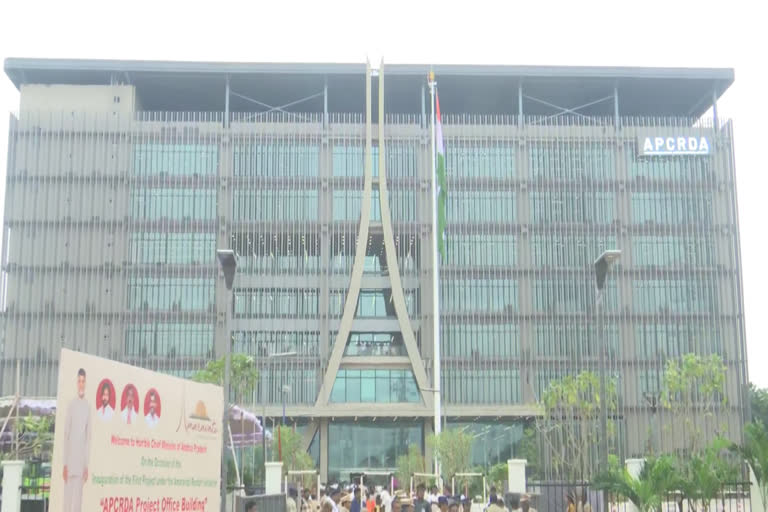 CM Chandrababu inaugurates CRDA headquarters building, says building Best Capital, Green Field Capital