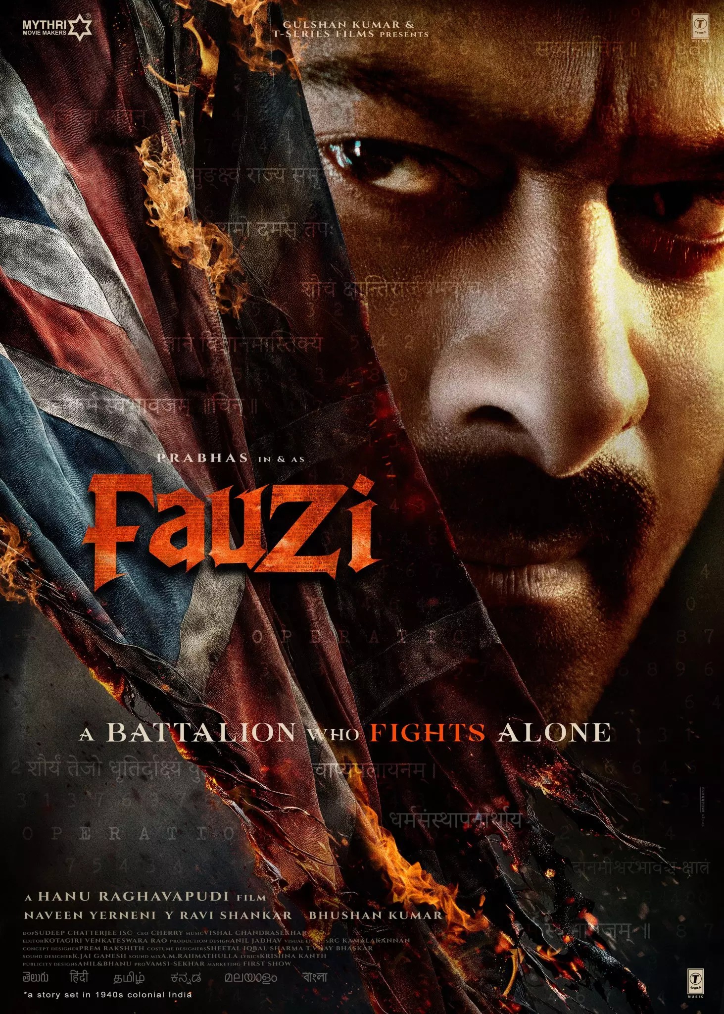Fauzi’ First Look Out: Prabhas Stuns in a Fierce and Powerful Avatar