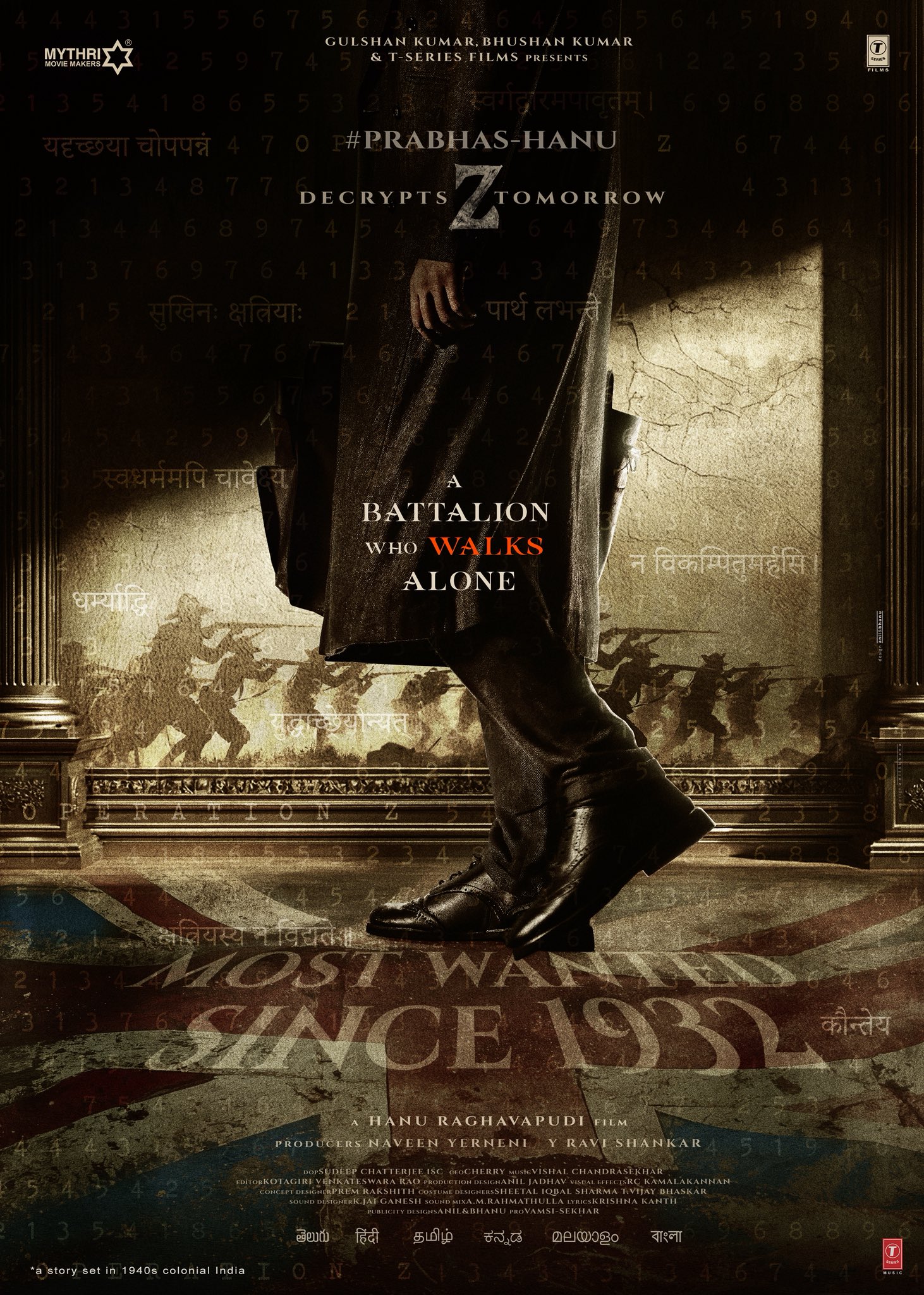 Pre-Look Poster of Prabhas from Hanu Raghavapudi’s Film Teases Excitement