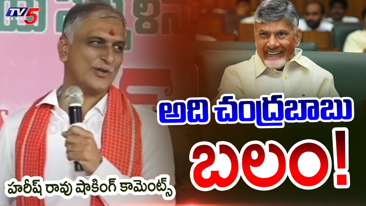 BRS MLA Harish Rao Comments on AP CM Chandrababu Strenghth